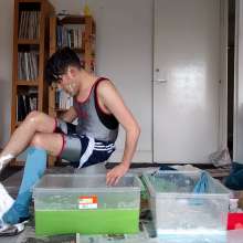 IKeepMineHidden: Roger Plays Feet Or Face With Slime and Shaving Foam