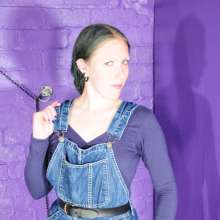 DungeonMasterOne: Langstonedale: Purity drenched in denim shortalls, a catsuit, and wellies!