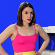 PieZone: Epic Cake Fight Scene w/Julianne and Hannah in Bras and Pantyhose!