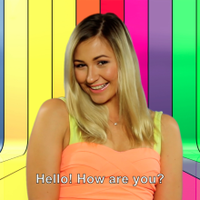 PieZone: Tracy Is Topless and Pied on a Czech Speaking Show!