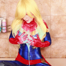 Pattycake: Captain Marvel Slimed Pattycake Cosplay