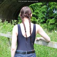 DungeonMasterOne: Chastity plays in the river in cut-off denim shorts!