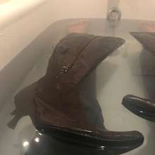 wetmart2240: Floating Boots in the Bath