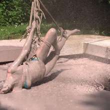 FOXY: suspended over mud