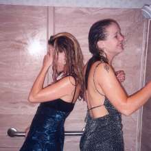 MadelineOasis: Two Young Beauties in a Shower With Stunning Short Tight Dresses