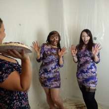 RevSlymsford: 3 Girl Piefight At The Baking Demonstration Bundle