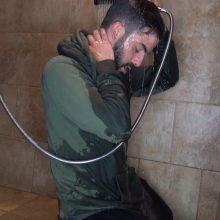 Jayce: Stephon Gets Steamy in the Shower in Vans and Sweats!