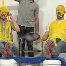 MrWAM: MrWam Josh and James Gunged with Bare Feet Showing