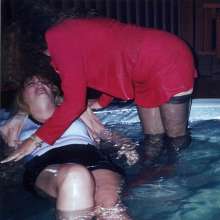 MadelineOasis: Two Very Close Friends Wearing Business Suits in a Sensual Hot Tub Scene