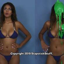 SlapstickStuff: Breana in Blue Bikinis gets Blasted!  SS214 edits now available!