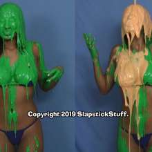 SlapstickStuff: Breana in Blue Bikinis gets Blasted!  SS214 edits now available!