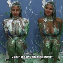 SlapstickStuff: Breana in Blue Bikinis gets Blasted!  SS214 edits now available!