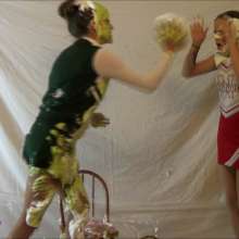 RevSlymsford: Messy Cheerleaders:Jayce + Jilly Have a Crazy Pie Fight