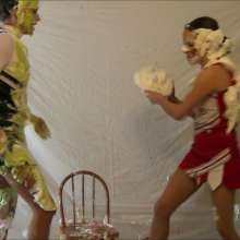 RevSlymsford: Messy Cheerleaders:Jayce + Jilly Have a Crazy Pie Fight