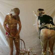 RevSlymsford: Messy Cheerleaders:Jayce + Jilly Have a Crazy Pie Fight