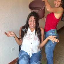 Team18: Ana And Rosy Take The Water And Slime Challenge