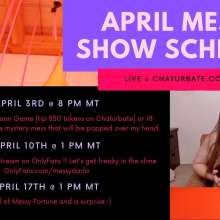 Darla DeVour: Live Mystery Mess Balloon Game w/ Messy Darla on Chaturbate this Friday!