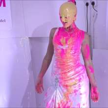 CandyCustard: Cleo Cakebatter Carnage Destroying Wedding Dress