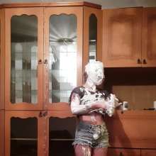 Top Messy Girls: Curly Girl Gets Pies!