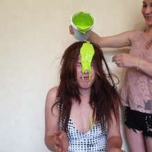 Top Messy Girls: Curly-haired Girl Pours Slime on Her Friend.