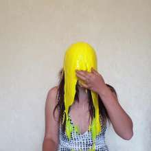Top Messy Girls: Curly-haired Girl Pours Slime on Her Friend.