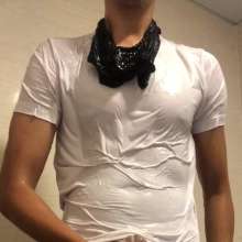 Daniel Wetlook: Daniel in White Get Wet by Slime (cum)