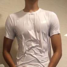 Daniel Wetlook: Daniel in White Get Wet by Slime (cum)
