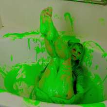messyhot: Jade Gets Her First Total Gunge Experience