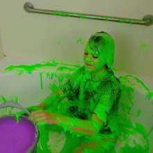 messyhot: Jade Gets Her First Total Gunge Experience