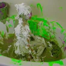 messyhot: Jade Gets Her First Total Gunge Experience