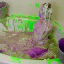 messyhot: Jade Gets Her First Total Gunge Experience