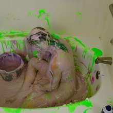 messyhot: Jade Gets Her First Total Gunge Experience