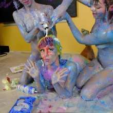 messyhot: Kaydens Jade and UltraHappy Audra Cakesplosion