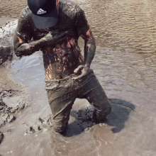 soakedguy: Unplanned Mud Bath in Creamy Mud Pit  ( B U N D L E )