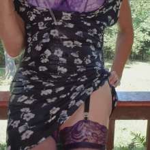MadelineOasis: Oasis Video--Sexy Blue Print Sun Dress Soaked Outdoors