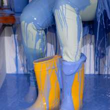CandyCustard: Photoset: Jezebelle Rainwear and Welly Gunge Fun