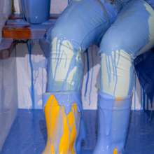CandyCustard: Photoset: Jezebelle Rainwear and Welly Gunge Fun