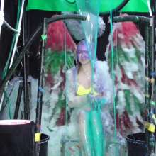 LiquidX: The Human Carwash: Chloe Gunged in Bikini