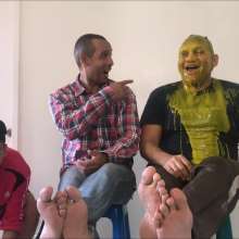 RevSlymsford: Tickling and Slime:  New Guys Mark and Luis Slimed