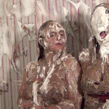 Anglefan: Two beautiful friends get pied together