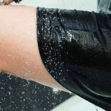 Wet Live Team: Anhelina Got Wet in Her Chic Dress and Ripped Her Sweater!