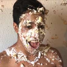 RevSlymsford: CFNM Human Pie Target Pie Throw Testing... plus Cum!