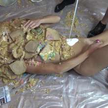 Jayce: The Literal Pie Stacking Sticky sandwich+gunging+orgasm w/Ariel!