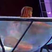 mad_mick_at: Showmatch: Mature jury lady in pool of water in short white dress