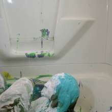 Jayce: Jayce's Nude Colorful Lotion Slime Bath!