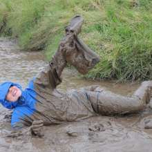 DungeonMasterOne: Maria Gets Very Stuck in Langstonedale mud!