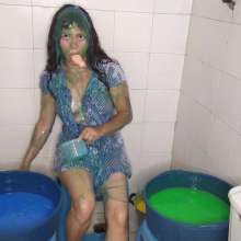 Nataly Loveu: Naked and Messy Slime