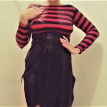 MadelineOasis: Lolita Has Shower Sex in a Skirt and Braless Top