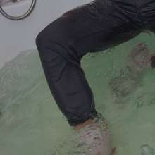 Wet Live Team: Relax Shower and Ruslan in Socks with the Inscription 18+