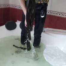 Wet Live Team: Relax Shower and Ruslan in Socks with the Inscription 18+